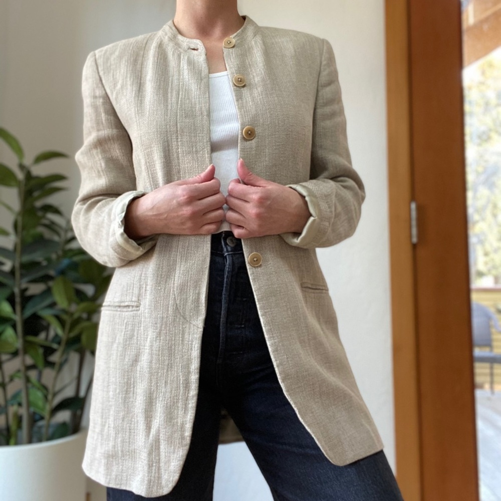 Banana Republic Linen Blazer